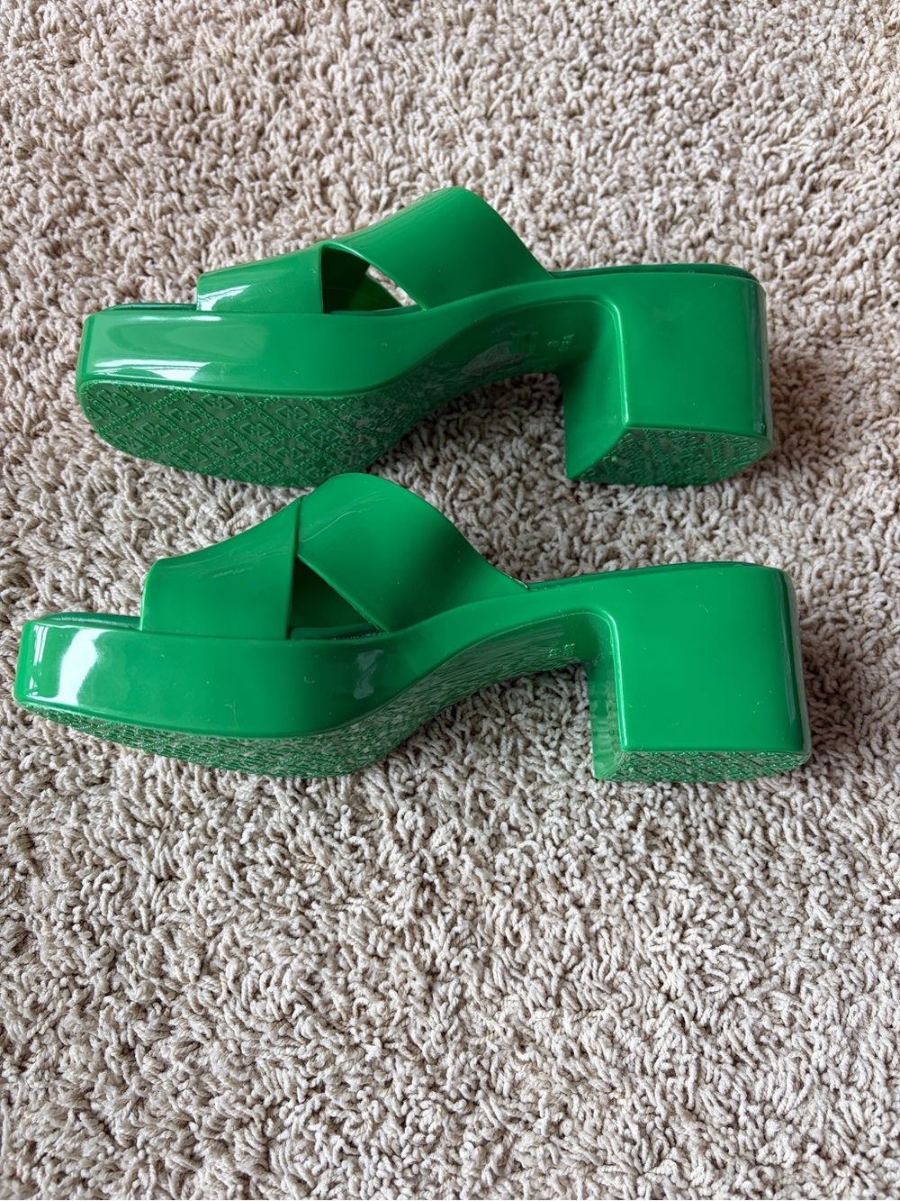 New W/O Box Jeffrey Campbell Bubblegum Sandals Sz 8 (39 EUR) Mule Platform N2 - Picture 4 of 6